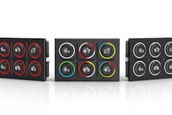The EAO Series 09 CANbus Keypad features ruggedized RGB halo illumination.