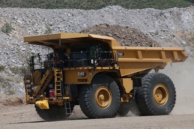 Caterpillar reports demand from end users was higher in the mining market during the first quarter.