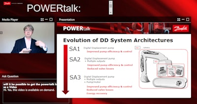 Niall Caldwell explains the various versions and benefits of Danfoss' DDP technology currently under development during the company's recent POWERtalk event.