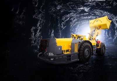 Epiroc’s Scooptram ST14 Battery underground loader is among the machines that will be used in the NEXGEN SIMS project