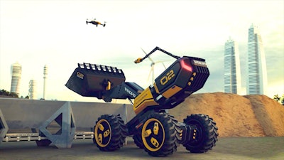 The LEGO Technic Volvo Concept Wheel Loader ZEUX was developed by working with children on what they thought construction equipment of the future could look like.