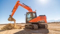 The Doosan 14-ton DX140LC-5 crawler excavator is one of the company's more popular models.