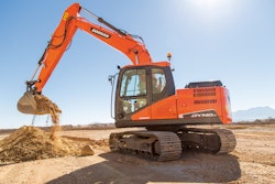 The Doosan 14-ton DX140LC-5 crawler excavator is one of the company's more popular models.