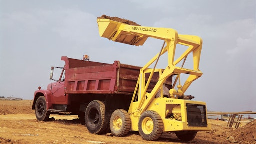 New Holland's first production skid steer, the L35.