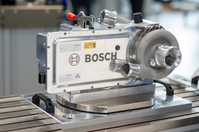 The Bosch electric air compressor ensures the right amount of filtered air is delivered to fuel cell systems.