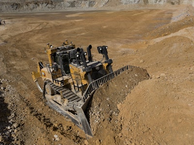 The new Cat D10 dozer provides up to a 4% decrease in fuel consumption.