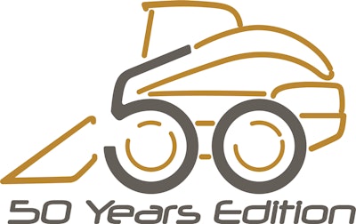 New Holland's 50 Years Edition decal will be applied to skid steers produced through the end of 2021.