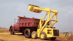 New Holland's first production skid steer, the L35.