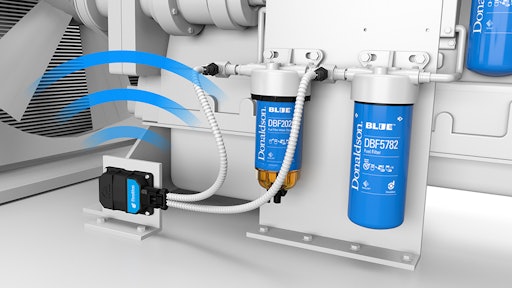 Sensors and receiver wirelessly transmit performance data to the cloud and predictive analytics inform users when filters and engine oil are approaching the end of their optimal life.