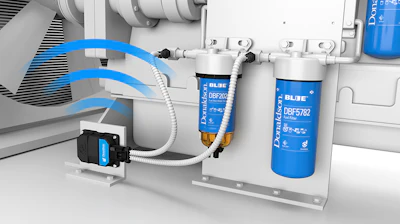 Sensors and receiver wirelessly transmit performance data to the cloud and predictive analytics inform users when filters and engine oil are approaching the end of their optimal life.