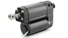 Figure 1: This H-Track electro-hydraulic linear actuator from Thomson can handle up to 4,800 lbs. (21 kN) of force in a clean, compact enclosure that also has shock handling capabilities comparable to a hydraulic system.