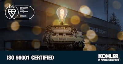 Kohler's campus in Italy has received ISO 50001 certification.
