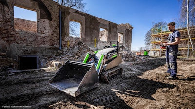 Danfoss technology was utilized to enable remote control of Kovaco Electric's MiniZ, a fully-electric compact mini loader.