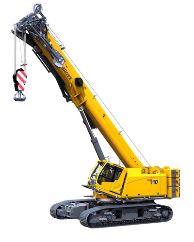 Manitowoc Launches Class Leading Grove Ghc110 Telescoping Crawler Crane