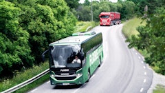 Scania has helped develop a biogas powered coach bus.