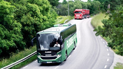 Scania has helped develop a biogas powered coach bus.