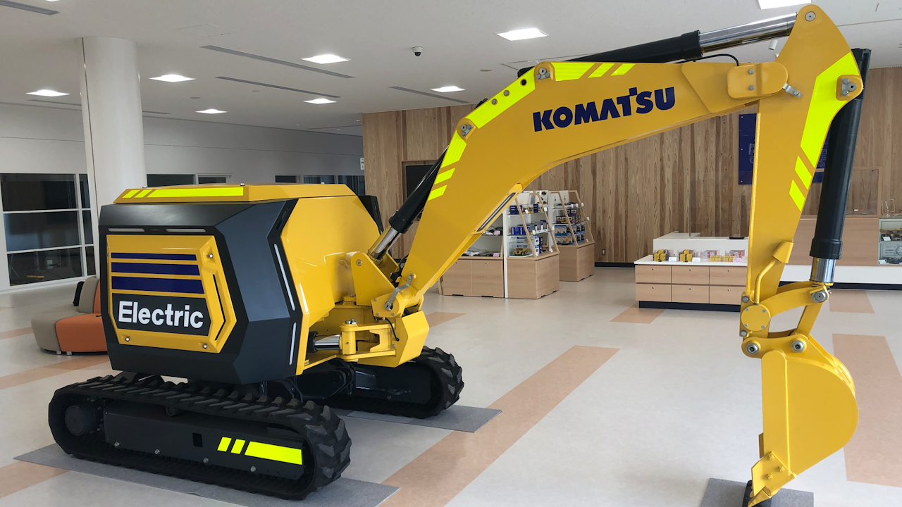 Komatsu Unveils Fully Electric and Remote Controlled Mini