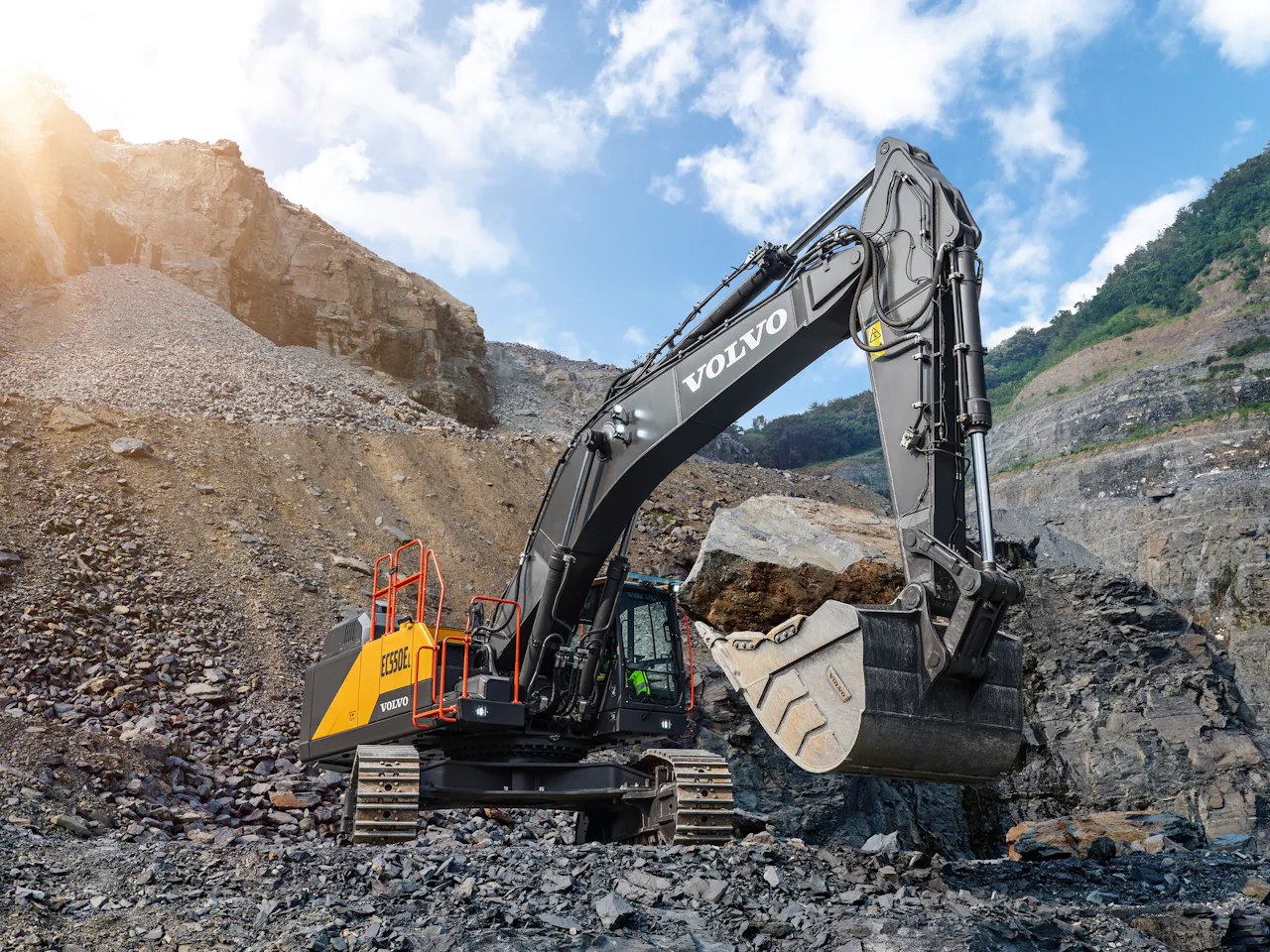 As vendas da Volvo CE aumentaram 13% durante o segundo trimestre de 2021.