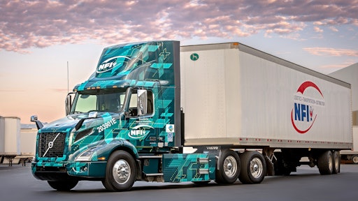 NFI operates its Volvo VNR Electric fleet out of its Chino warehouse facility in Southern California.