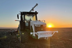 A Bear Flag Robotics tractor equipped with the company's autonomous driving technology.