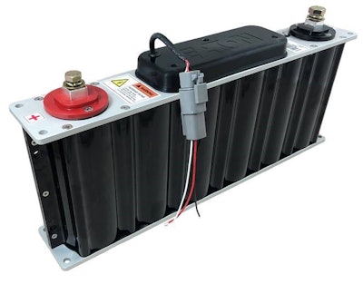 Eaton’s supercapacitors are able to quickly charge and discharge at higher rates than lithium-ion batteries.