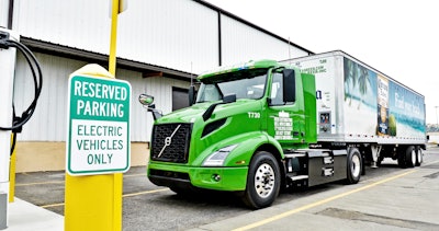 Volvo Vnr Electric Charging At Manhattan Beer