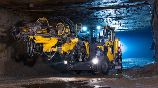Boltec M10 Battery in underground mine