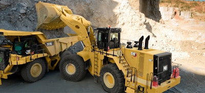 The new Cat 992 Wheel Loader offers up to 48% greater payload-per-fuel efficiency than the earlier model.