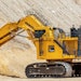 The Komatsu PC7000 excavator tests loading capabilities at the company's proving grounds in Arizona