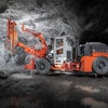 The new Sandvik DS412iE is a highly automated, battery-electric powered rock bolter.