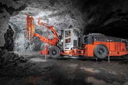 The new Sandvik DS412iE is a highly automated, battery-electric powered rock bolter.