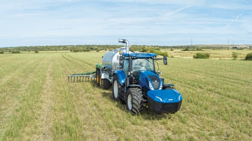 The production model of the T6 Methane Power tractor offers a high level of emissions reduction, earning it the Sustainable Tractor of the Year award.