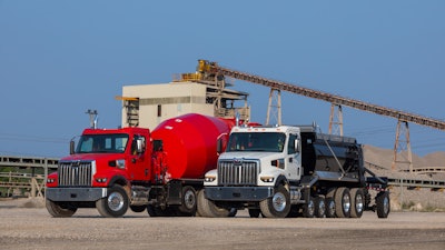 With a standard 111.6-in. BBC or optional 110.8-in. BBC, which is 10-in shorter than the 49X, the Western Star 47X is well suited to applications that require a shorter overall vehicle length to meet federal or local bridge law requirements, such as mixers or super dumps.