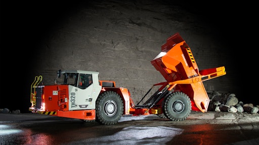 The TH320 is a 20-tonne truck for use in underground mining operations.