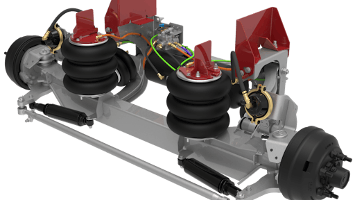 8K Self-steer auxiliary suspension