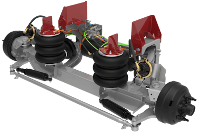 8K Self-steer auxiliary suspension