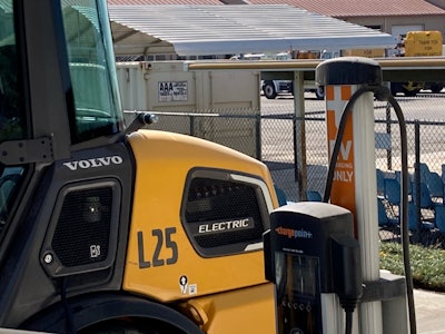 Electric charging of the L25 at Caltrans' operations.