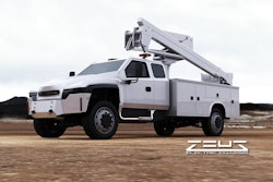 Zeus Electric Bucket Truck Rendering