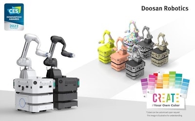 Doosan Robotics' camera robot system NINA is capable of automatically sensing objects and calculating their distance for a smooth and accurate filming process.