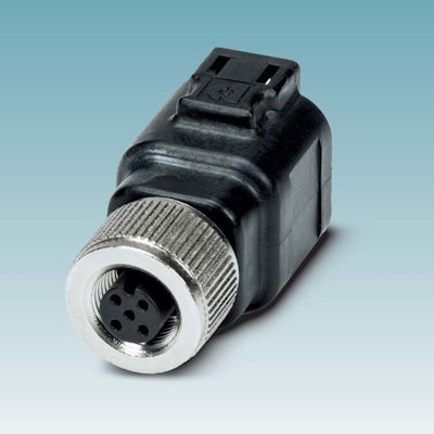 The DT/M12 Adapter connector allows OEMs and harness manufacturers to maintain the usual connector preference and assembly technique of DT, yet it affords a quick and easy connection solution to mate to the commonly supplied M12 on the equipment’s peripheral components.
