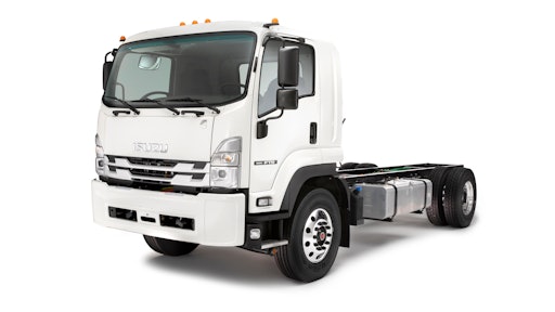 Isuzu's new F-Series Class 7 truck model is integrated with an Allison 2500 Rugged Duty Series transmission.