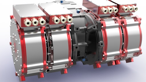 The motor/gearbox combination used by PURE ETCR featuring a four motor combination for increased power output.