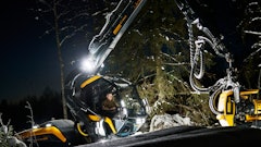 The Future Cab on PONSSE's new generation Scorpion forestry harvester provides enhanced visibility, and was a recipient of a 2021 Red Dot Product Design award.