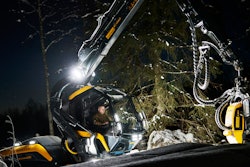 The Future Cab on PONSSE's new generation Scorpion forestry harvester provides enhanced visibility, and was a recipient of a 2021 Red Dot Product Design award.