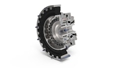A cutaway of a Stromag coupling and clutch combination which allows pneumatic actuation.