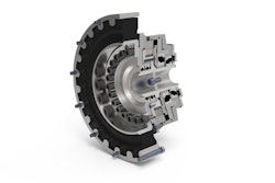 A cutaway of a Stromag coupling and clutch combination which allows pneumatic actuation.