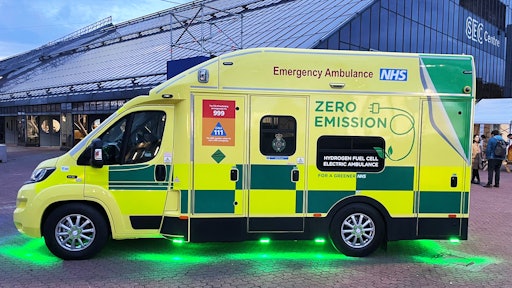 The Zero Emission Rapid Response Operations ambulance features a hydrogen fuel cell powertrain and range up to 300 miles.