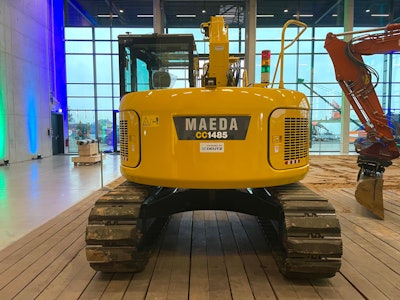 The CC 1485 crawler crane is the first Maeda machine to be equipped with an electric drive from DEUTZ.