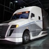 DTNA's first SuperTruck demonstration vehicle which achieved over a 115% freight efficiency improvement.