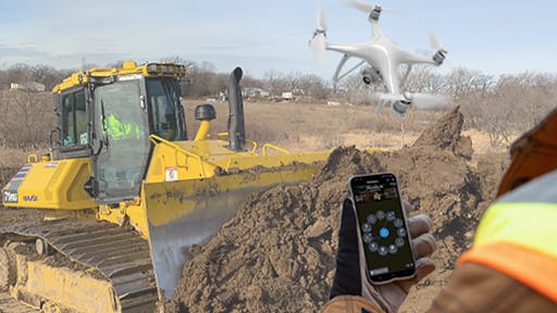 Komatsu Smart Construction Field Drone Dashboard